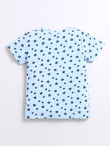 Nino Bambino 100% Organic Cotton Blue Star Print Cord Sets For Kids Boy.