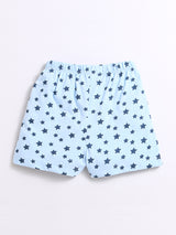Nino Bambino 100% Organic Cotton Blue Star Print Cord Sets For Kids Boy.