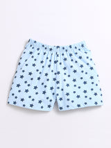 Nino Bambino 100% Organic Cotton Blue Star Print Cord Sets For Kids Boy.