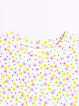 Nino Bambino 100% Organic Cotton Floral Print Cord Sets For Kids Girl.