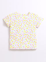 Nino Bambino 100% Organic Cotton Floral Print Cord Sets For Kids Girl.
