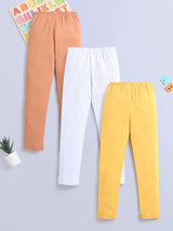 Multi-Color Pack Of 3 Legging Sets For Baby & Kids Girl.