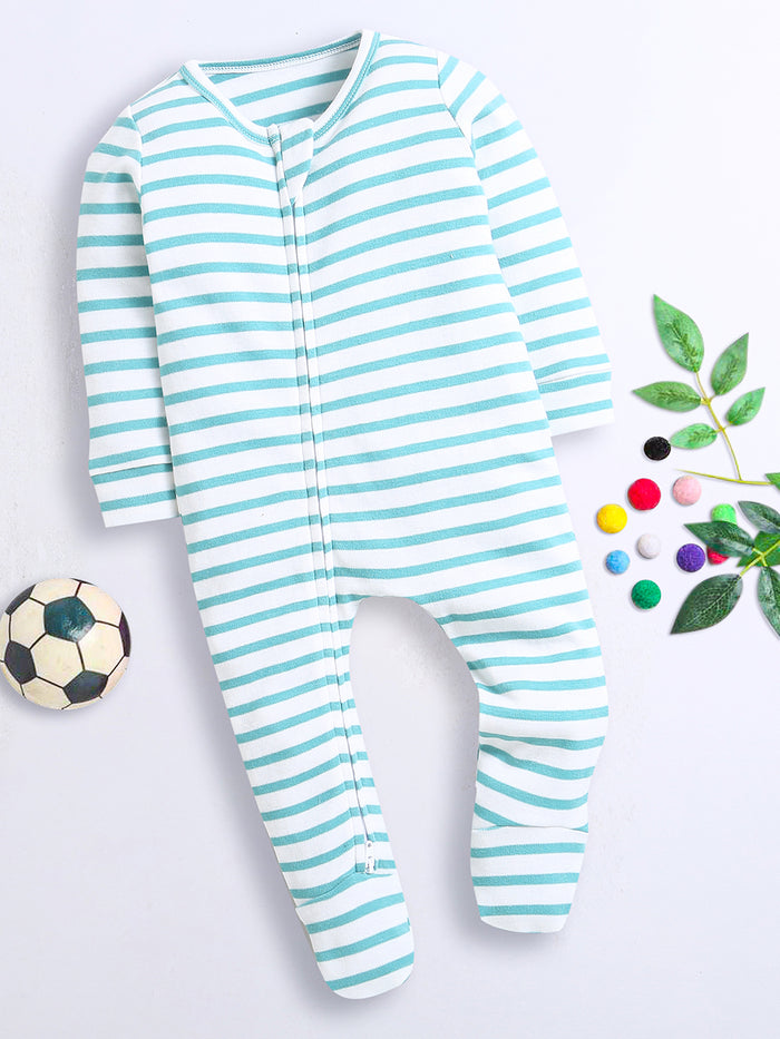 Round Neck Long Sleeve Romper For Unisex Baby