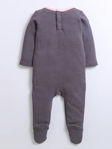 Round Neck Long Sleeve Romper For Unisex Baby