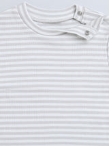 Bunny Print Dungree With Attached T-Shirt For Boys