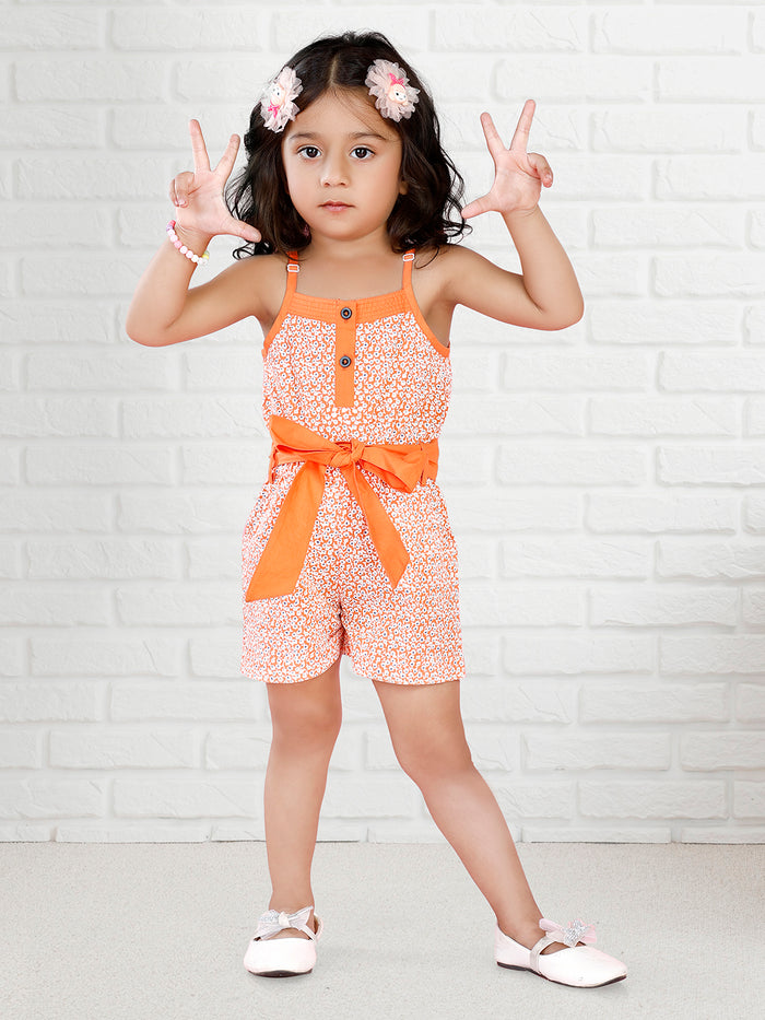Sleeveless Printed Dress For Baby Girl & Kid Girl