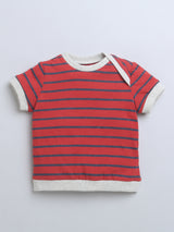 Red Stripe Lap Top With Bloomer/Top & Bottom Sets For Baby Boy