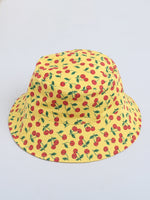 Tomato Print Reversable Hat For Girls