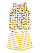 Nino Bambino 100% Organic Cotton Sleeve-less T-shirt & Shorts Set Top & Bottom Sets For Baby Boy