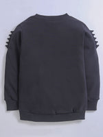 Long Sleeve Black Sweatshirt For Unisex