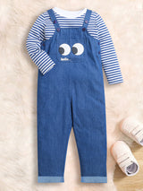 Dungaree With Attached T-Shirt For Unisex Kids