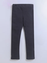Fleece Black Track Pant/Legging for Boys