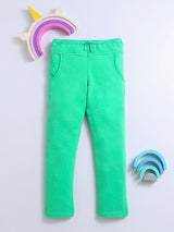 Fleece Green Track Pant/Joggers for Boys