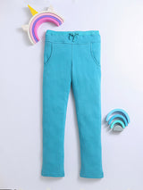 Fleece Blue Track Pant/Joggers for Boys