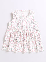 Nino Bambino 100% Organic Cotton Flayered Top with Shorts/Summer Dress For Kid Girls.