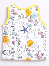 Nino Bambino 100% Organic Cotton Sleevless Top & Shorts Set For Unisex Kids.