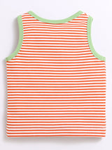 Nino Bambino 100% Organic Cotton Horizontal Strip Top With Matching Shorts/Top & Bottom Sets For Baby Boy.