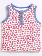 Nino Bambino 100% Organic Cotton Printed Top With Matching Shorts/Top & Bottom Sets For Unisex Kids