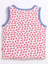 Nino Bambino 100% Organic Cotton Printed Top With Matching Shorts/Top & Bottom Sets For Unisex Kids