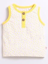 Nino Bambino 100% Organic Cotton Printed Top With Matching Shorts/Top & Bottom Sets For Girls