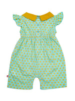 Nino Bambino 100% Organic Cotton Cap Sleeve Multi-Color Half Romper For Baby Girls