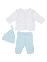 Nino Bambino 100% Organic Cotton Essentials Gift Sets Pack Of 3 For Newborn Baby Boys