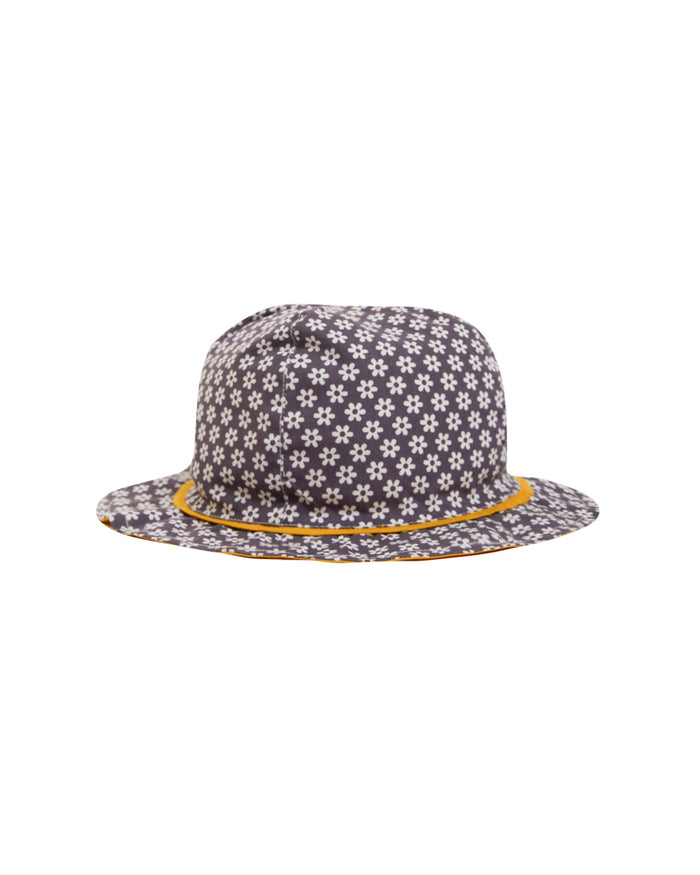 Nino Bambino 100% Organic Cotton Flower Print Crown Hat For Baby Infant Boy