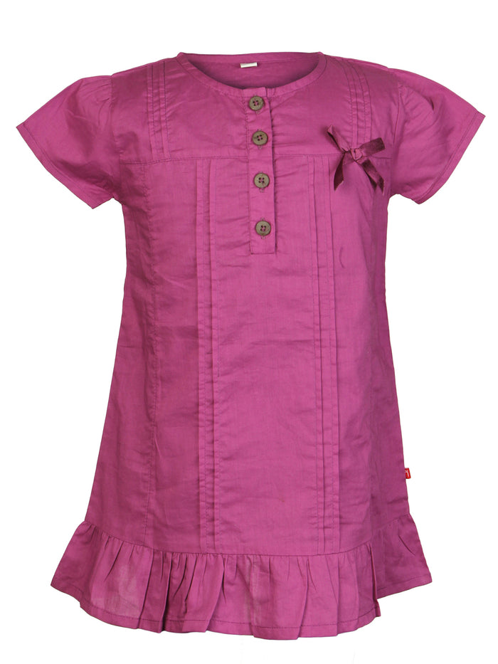 Nino Bambino 100% Organic Cotton Round Neck Short Sleeve Top For Girls