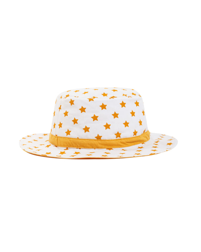 Nino Bambino 100% Organic Cotton Star Print Crown Hat For Baby Infant Boy