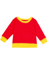 Nino Bambino 100% organic Cotton Fuscia Color Long Sleeve Round Neck Sweatshirt