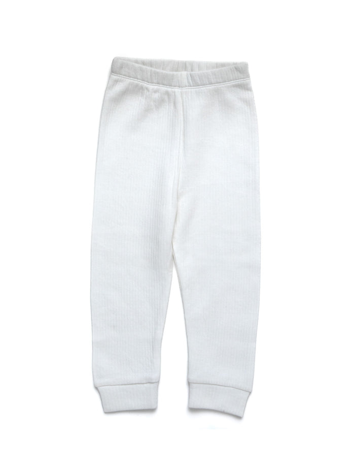 Nino Bambino White Color Warmer Thermal Bottoms/Pants For Unisex Kids Boy & Girls