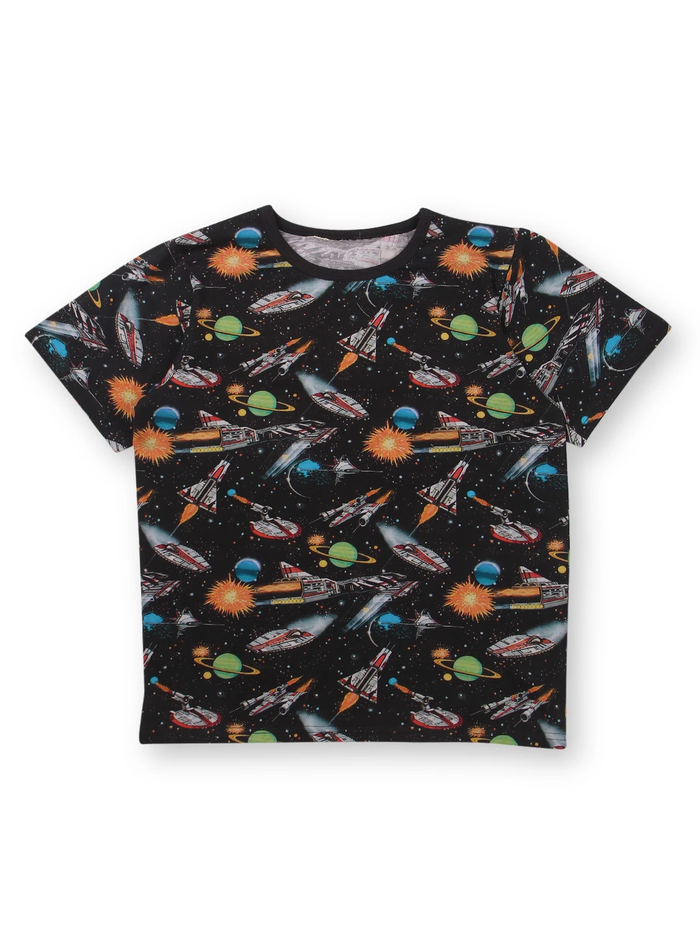 Nino Bambino 100% Organic Cotton Round Nack Half Sleeve Printed T-Shirt For Unisex Baby