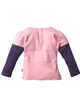 Nino Bambino 100% Organic Cotton Round Neck Full Sleeve T-Shirt Pack of 2 For Baby Girls