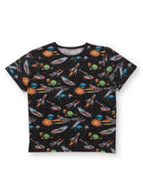 Nino Bambino 100% Organic Cotton Short Sleeve Round Neck Black T-Shirt For Boy.