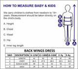 Nino Bambino 100% Organic Cotton White & Pink Butterfly Wings Dress For Baby Girls