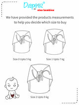Nino Bambino 100% Organic Cotton Reusable/Washable Assorted Diaper Pack of 9 For Unisex Baby