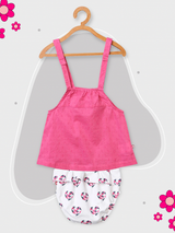 Nino Bambino 100% Organic Cotton Dress Top & Bottom Sets For Baby Girls