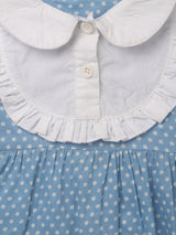 Nino Bambino 100% Organic Cotton Cap Sleeve Apron Dress For Baby Girls