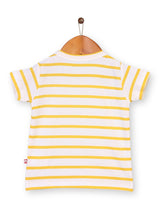 Nino Bambino 100% Organic Cotton Striped Round Neck T-Shirt & Shorts Set Top & Bottom Sets For Baby & Kid Boys