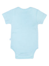 Nino Bambino 100% Organic Cotton White & Blue Print Essentials Gift Sets Pack of 3 For Newborn Baby Boy