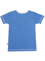 Nino Bambino 100% Organic Cotton Short Sleeve Sky Blue T-Shirt For Baby Boy