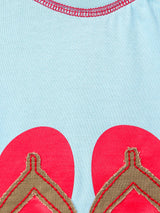 Nino Bambino 100% Organic Cotton Half Sleeves Footwear Print T Shirt For Boy