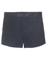 Nino Bambino 100% Organic Cotton Solid Black Color Shorts With Belt For Girls