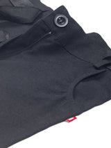 Nino Bambino 100% Organic Cotton Solid Black Color Shorts With Belt For Girls