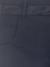 Nino Bambino 100% Organic Cotton Solid Black Color Shorts With Belt For Girls