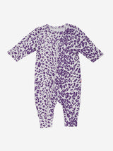 Nino Bambino 100% Organic Cotton Long Sleeves Zipper Romper For Baby Girls
