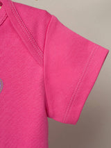 Nino Bambino 100% Organic Cotton Slogan Print Short Sleeve Bodysuits For Baby Girl.