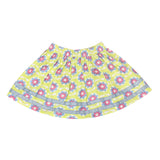 Nino Bambino 100% Pure Organic Cotton Knee Length Floral Multicolor Skirt For Girls