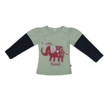 Nino Bambino 100% Organic Cotton Multi-Color Assorted Pack of 2 T-Shirt For Baby Girls