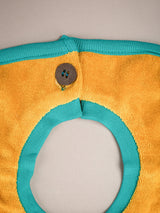 Nino Bambino 100% Organic Cotton Yellow Color Infant/Baby Bib With Bottle Drip.